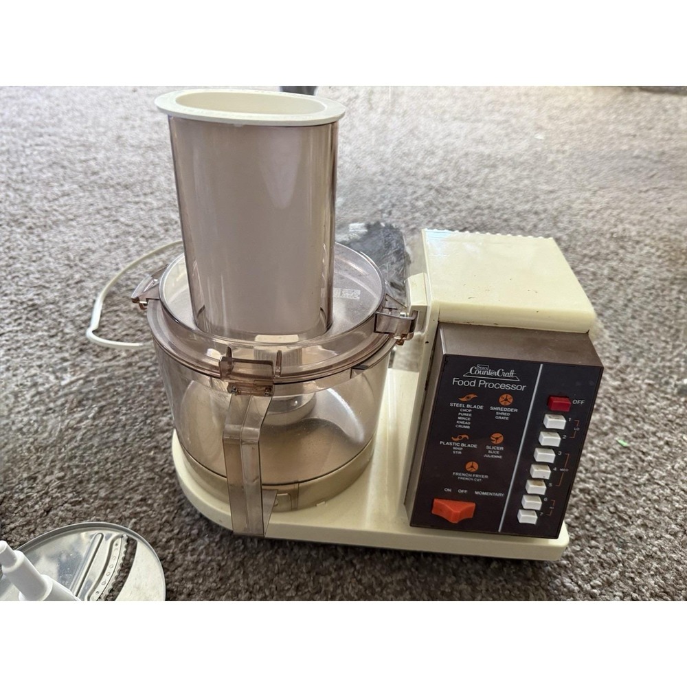 Complete Vintage Sears Counter Craft Food Processor Model 400 Tested Working